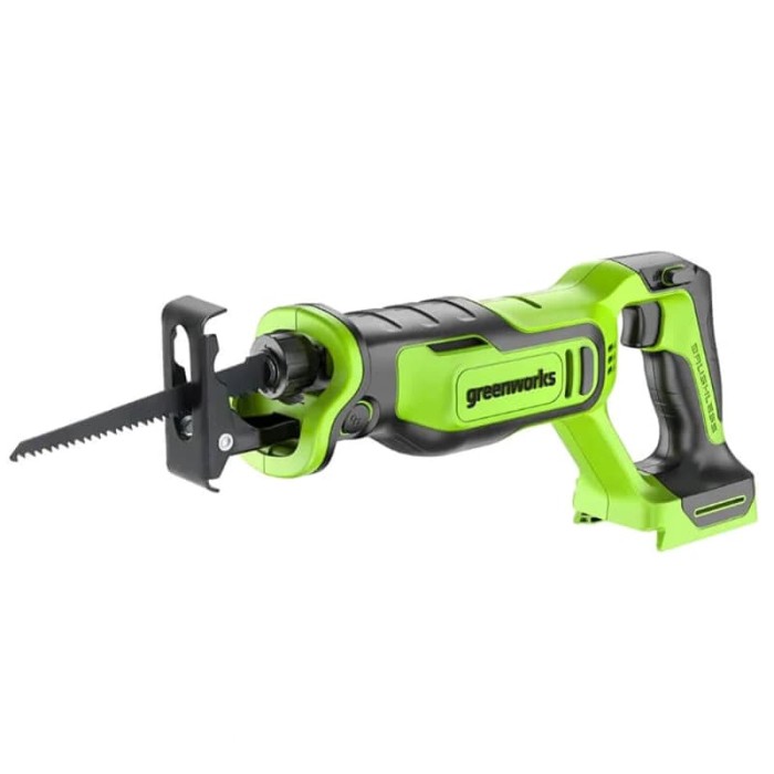 Пила сабельная аккумуляторная Greenworks GPT-BLRS-1 24V, с 1 АКБ 2Ач и ЗУ