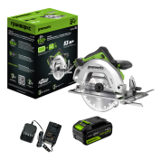 Дисковая пила аккумуляторная Greenworks GD24CS185 24V, с 1 АКБ 4Ач и ЗУ