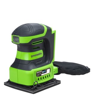 Плоская шлифмашина аккумуляторная GREENWORKS G24SS14 24V, с 1 АКБ 2Ач и ЗУ
