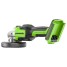 Угловая шлифовальная машина аккумуляторная GREENWORKS GD24AG 24V, с 1 АКБ 4Ач и ЗУ