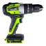 Дрель-шуруповерт ударная аккумуляторная Greenworks GD24DD60 24V, с 1 АКБ 4Ач и ЗУ