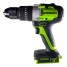 Дрель-шуруповерт ударная аккумуляторная Greenworks GD24DD60 24V, с 1 АКБ 4Ач и ЗУ