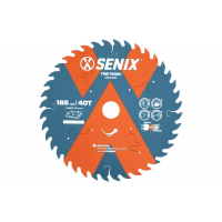 Диск пильный по дереву 165х20 мм, 40Т SENIX AECS-0004