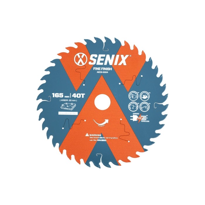 Диск пильный по дереву SENIX 165х20мм 40Т