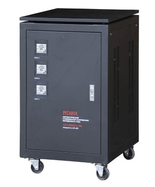 Стабилизатор напряжения Ресанта АСН-60000/3-ЭМ, 60 кВт, 3 фазы (380V)