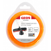 Леска триммерная GEOS круглая Penta 2.4мм, 15м