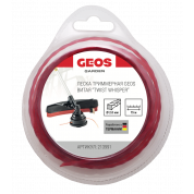Леска триммерная GEOS витая Twist Whisper 2.0мм, 15м
