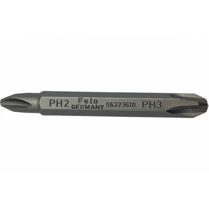 Бита двухсторонняя серия Industrial PH2/PH3, 60 мм Felo 06223610