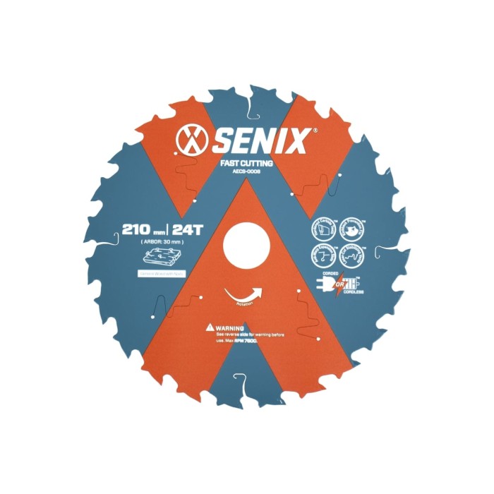 Диск пильный по дереву SENIX 210х30мм 24Т