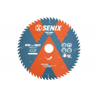 Диск пильный по дереву 210х30 мм, 60Т SENIX AECS-0010