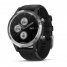 Умные часы серебристые с черным ремешком Garmin Fenix 5 Plus