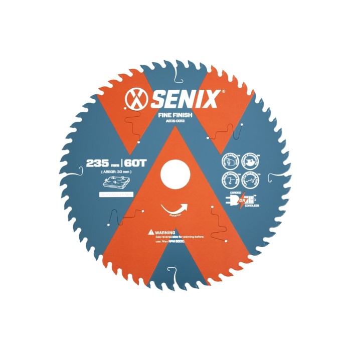 Диск пильный по дереву SENIX 235х30мм 60Т