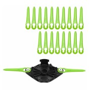 Ножи полимерные для триммера Greenworks AST3000A1 с диском для двухсторонней установки, 20 шт. 