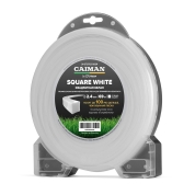 Леска триммерная Caiman Square White квадрат 2,4 мм, 69 м