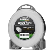 Леска триммерная Caiman Square White квадрат 3,0 мм, 15 м