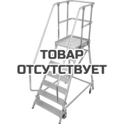 Лестница односторонняя передвижная с площадкой KRAUSE Stabilo 5,10 м