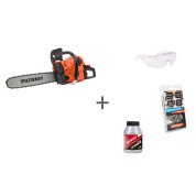 Пила цепная бензиновая Patriot PT 452 + цепь + очки + масло в подарок!