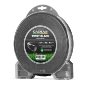 Леска триммерная Caiman Twist Black спираль, круг 2,7 мм, 63 м