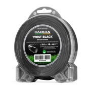 Леска триммерная Caiman Twist Black спираль, круг 3,0 мм, 15 м