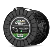 Леска триммерная Caiman Twist Black спираль, круг 3,0 мм, 207 м