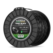 Леска триммерная Caiman Twist Black спираль, круг 4,0 мм, 122 м