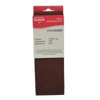 Лента шлифовальная ELITECH 75х457 P80 3шт 1110.006200