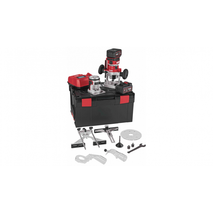 Аккумуляторный кромочный фрезер Flex CER 18.0-EC/5.0 Set