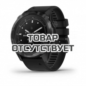 Умные часы титановые с DLC-покрытием и черным ремешком Garmin Descent Mk2i