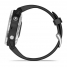 Умные часы Garmin серебристые с черным ремешком Fenix 6s Solar