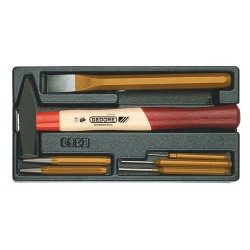 Набор зубил с молотком в ложементе 1/3 Gedore 1500 ES-350