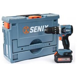 Дрель-шуруповерт ударная аккумуляторная SENIX PDHX2-M2-EU KIT с 1 АКБ 4Ач и ЗУ