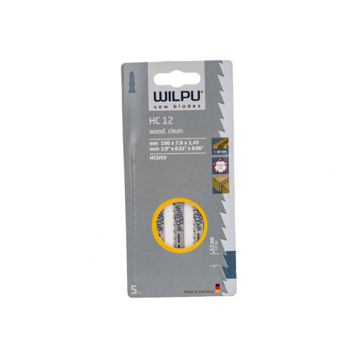Пилка по дереву HC 12 5 шт. WILPU 211000005