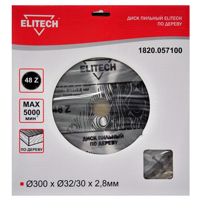 Диск пильный ELITECH 300х32/30 48зуб 1820.057100