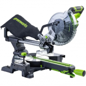 Пила торцовочная 216x30 мм с протяжкой аккумуляторная GREENWORKS 24V GD24MS216, бесщеточная, с АКБ 4 Ач и ЗУ