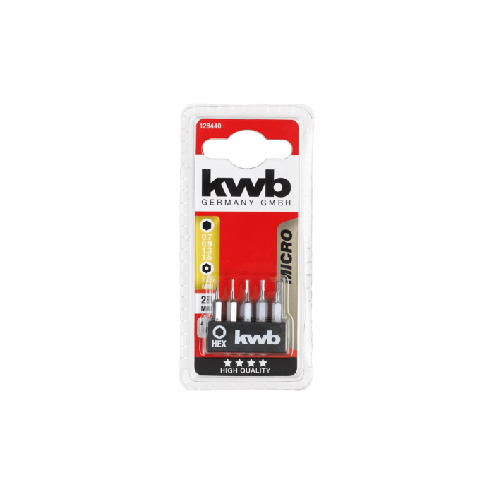 Бита (28 мм) KWB HEX Micro 128440