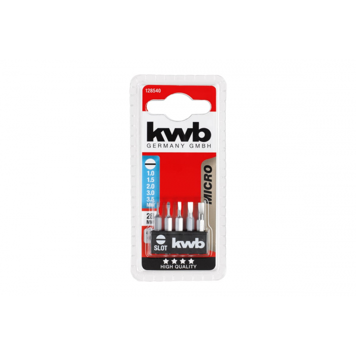 Бита (5 шт, 28 мм) KWB SLOT Micro 128540