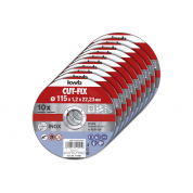 Диск отрезной по металлу (10 шт, 115х1х22,2 мм) KWB 711921