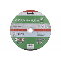 Диск отрезной по металлу (230х1,9х22,2 мм) KWB Energy Saving 712123