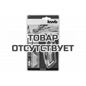 Нож (изогнутая рукоятка, трапециевидные лезвия 60х19мм, крепление на ремень) KWB 13200