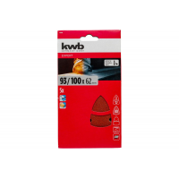 Шлифлист для дельташлифмашины 100x62,93 мм, К 80 5 шт KWB 496108