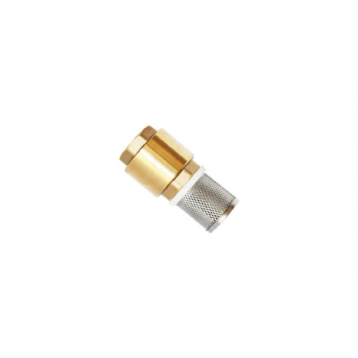 Обратный клапан 1" (ВР) с сеткой (сетка-нерж.сталь, толк.-латунь) UNIPUMP 78826