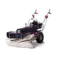Подметальная машина LIMPAR 104 PRO, двигатель Honda (с универсальной щеткой), FBA-F4R