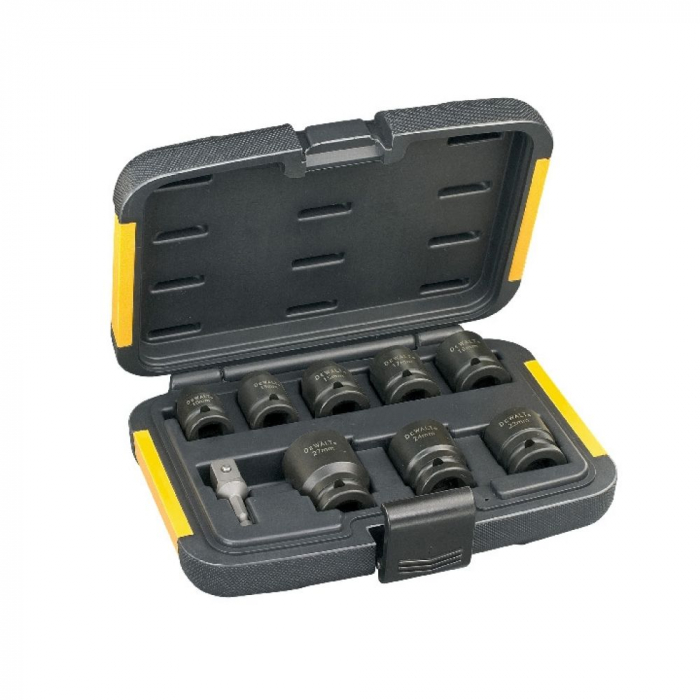 Набор торцевых головок DeWALT EXTREME IMPACT DT7507, 9 предметов в боксе (Уценка)