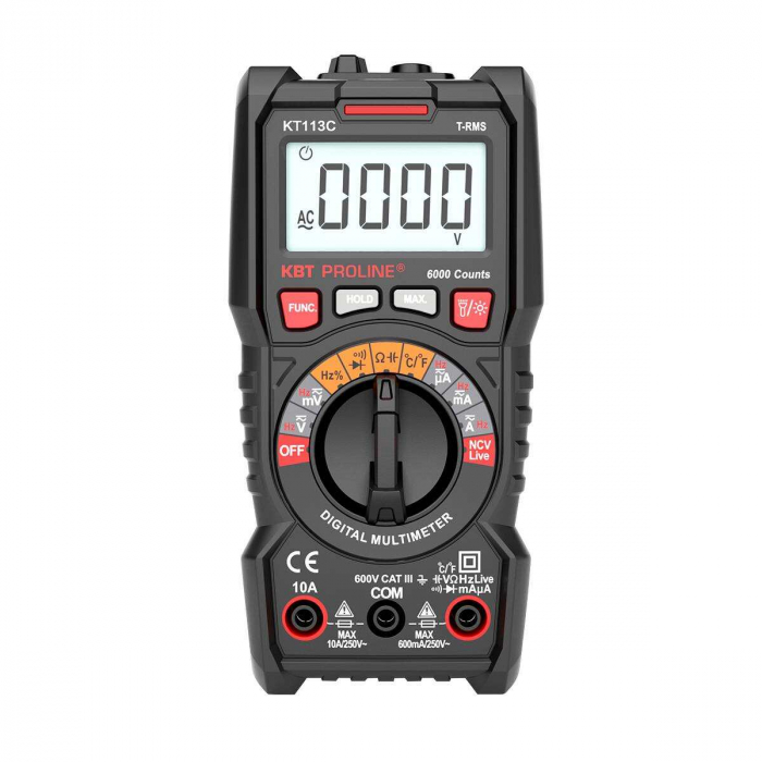 Мультиметр цифровой КВТ KT 113С PROLINE с True RMS