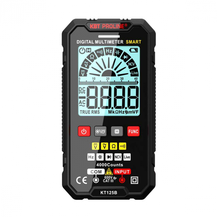 Мультиметр цифровой КВТ KT 125В PROLINE SMART с True RMS