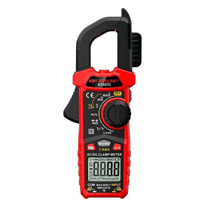 Клещи токовые цифровые КВТ KT 207D PROLINE с True RMS