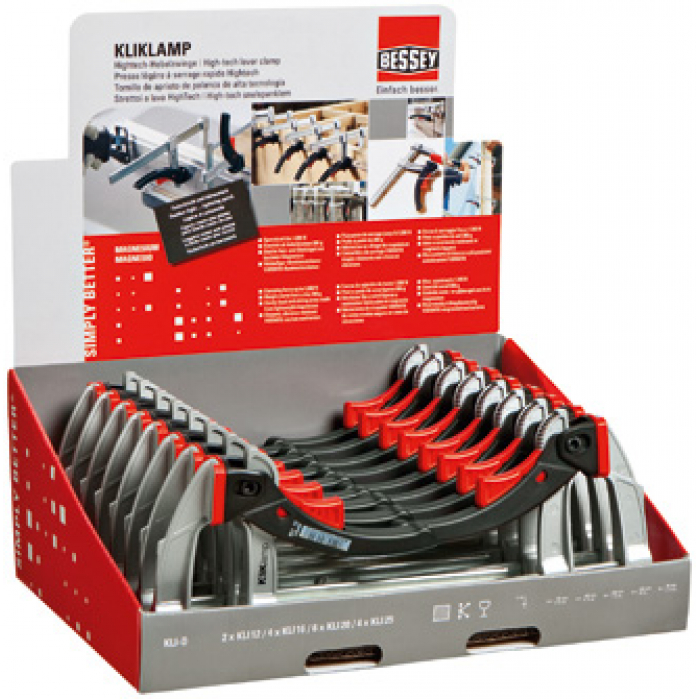 Набор струбцин рычажных Bessey KLI-D KliKlamp 16 пр.