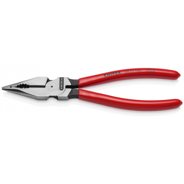 Плоскогубцы комбинированные остроконечные с удлинёнными губками KNIPEX KN-0821185