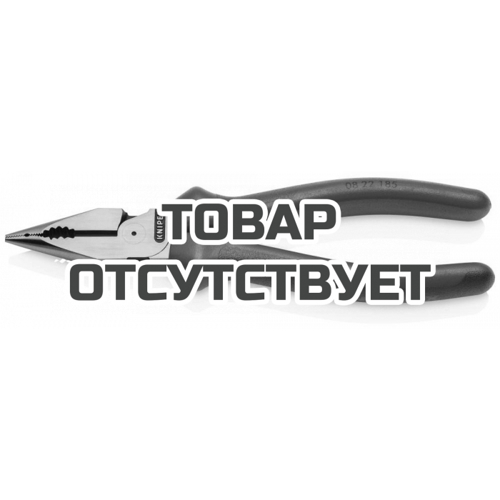 Плоскогубцы комбинированные остроконечные с удлинёнными губками KNIPEX KN-0822185SB