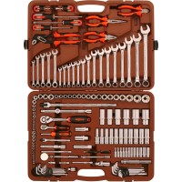 Набор инструмента универсальный Ombra OMT141S 1/4", 3/8" и 1/2"DR, 141 предмет